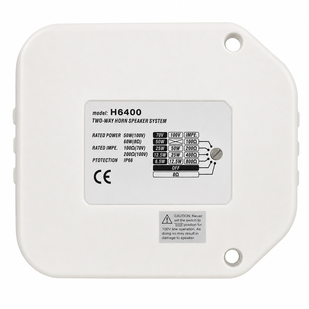 Bocina Corneta H6400 50W Exterior