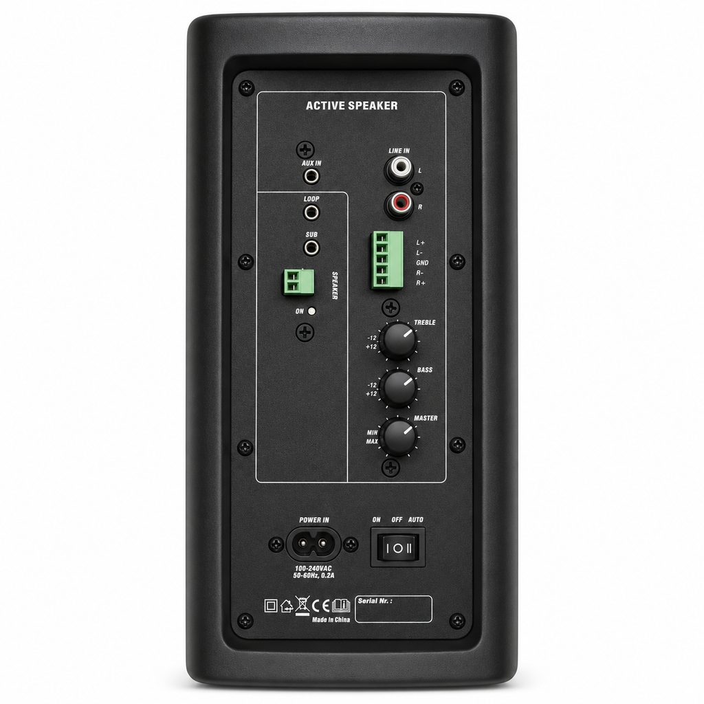 Par de Parlantes Activos HYB106-6A 6.5" 40W+40W