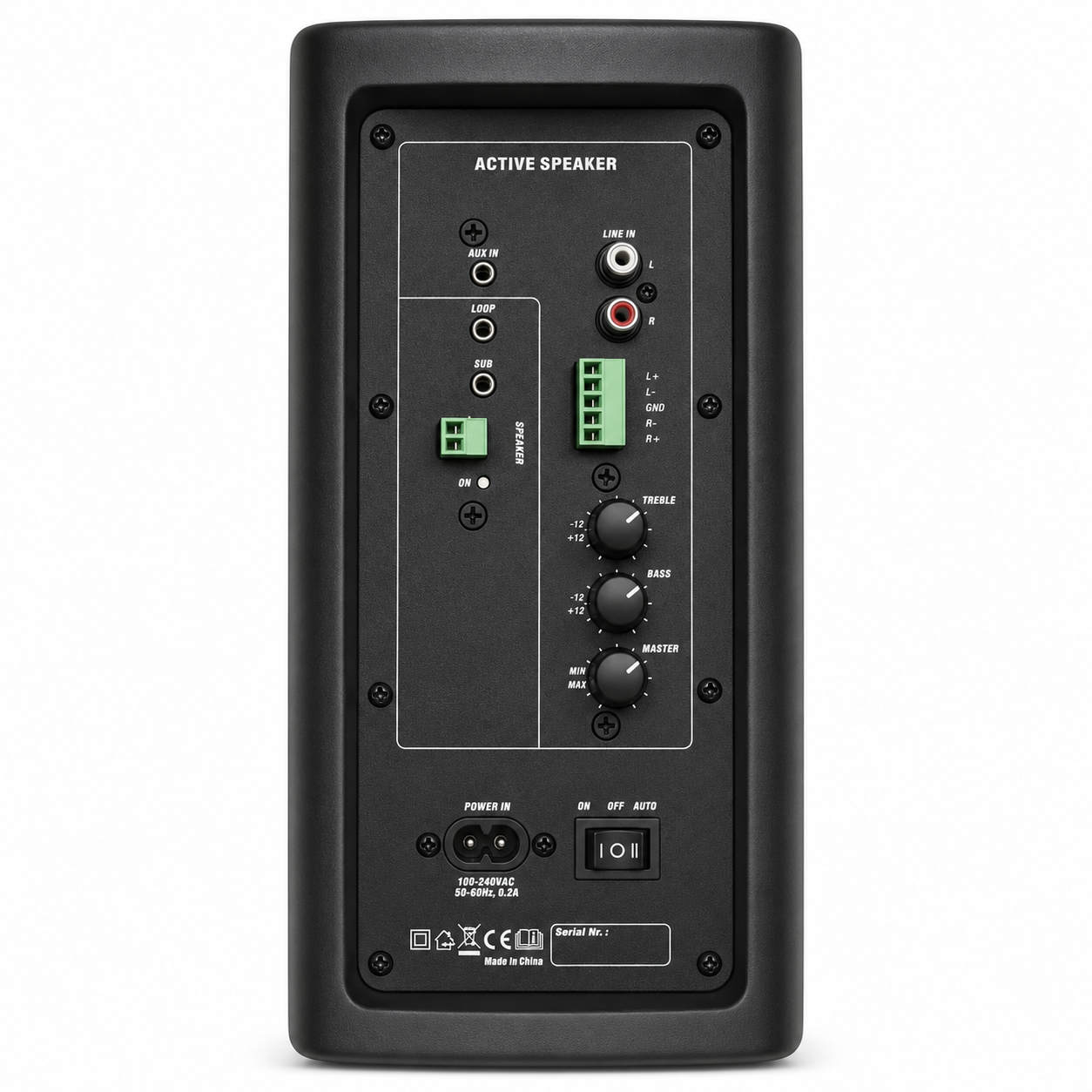 Par de Parlantes Activos HYB106-6A 6.5" 40W+40W