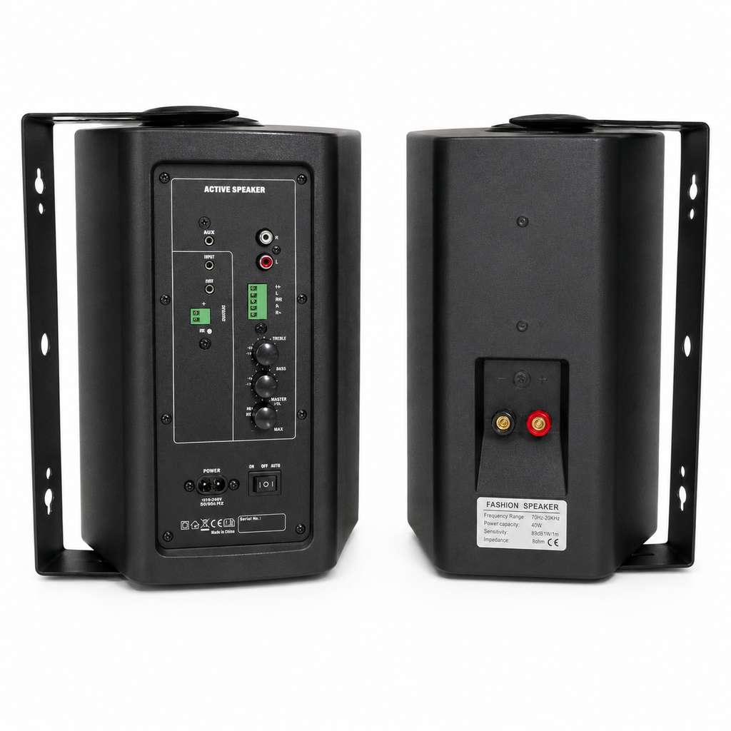 Par de Parlantes Activos HYB106-6A 6.5" 40W+40W