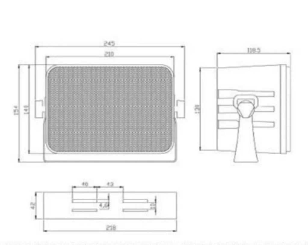 Par Parlante Mural Ambiental 100v /8 ohms